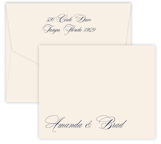 Impression Folded Note Cards